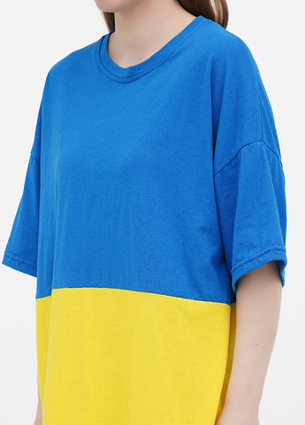Синьо-жовта літня футболка Shik