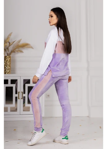 Спортивний костюм 221-2 M Ліловий N.N.C.Fashion (223458366)