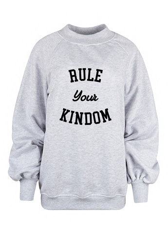 Светло-серый свитшот Garnamama надпись без декора (315448286)