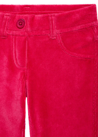 Малиновые кэжуал демисезонные прямые брюки United Colors of Benetton