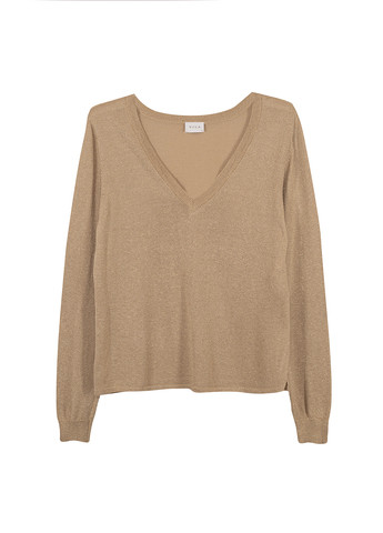 Бежевий демісезонний пуловер пуловер Vila