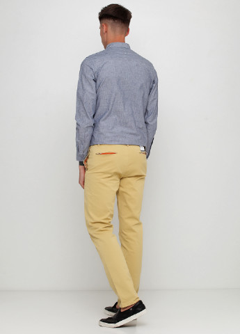 Желтые кэжуал демисезонные прямые брюки Dockers