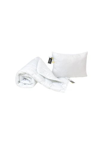 Ковдра MirSon Набір шовковий №1687 Eco Light White Ковдра 155х215+ подушка (2200002656931) No Brand (254014173)