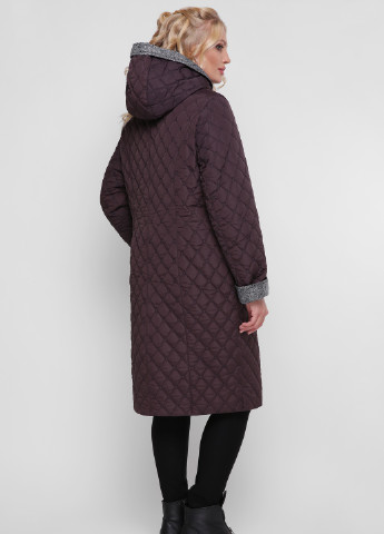 Бордова демісезонна подовжена куртка Welltre