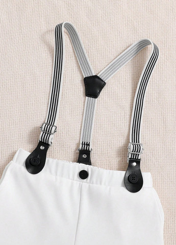 Комбінований демісезонний костюм (сорочка, метелик, штани, підтяжки) з сорочкою, брючний SHEIN