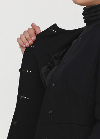 Черное демисезонное Пальто Elisabetta Franchi