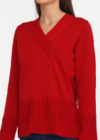 Красный демисезонный пуловер пуловер Skovhuus
