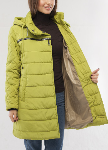 Кислотно-жовта зимня куртка марина Welltre