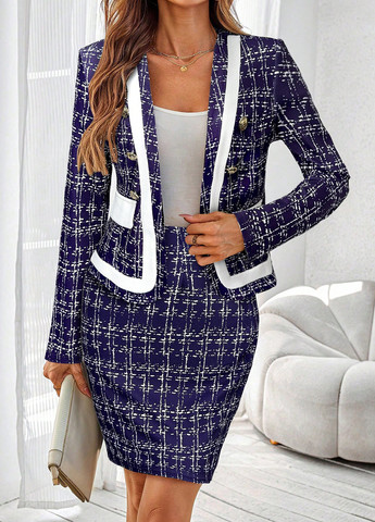 Костюм (жакет, спідниця) SHEIN (345181356)