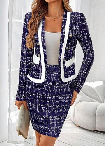 Костюм (жакет, спідниця) SHEIN (345181356)