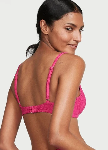 Розовый летний купальник (лиф, трусики) раздельный Victoria's Secret