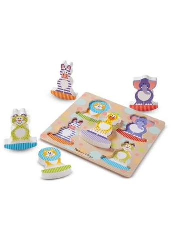 Розвиваюча іграшка Формовий пазл-гойдалка Сафарі (MD1886) Melissa&Doug (254072897)