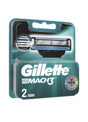 Сменные картриджи для бритья Mach3 (2 шт.) Gillette (138200693)