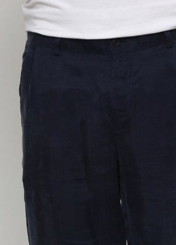 Темно-синие кэжуал демисезонные классические брюки Emporio Armani