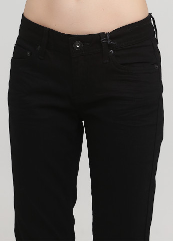 Черные демисезонные клеш джинсы Colin's