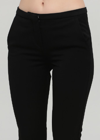Черные классические демисезонные укороченные, зауженные брюки Kookai