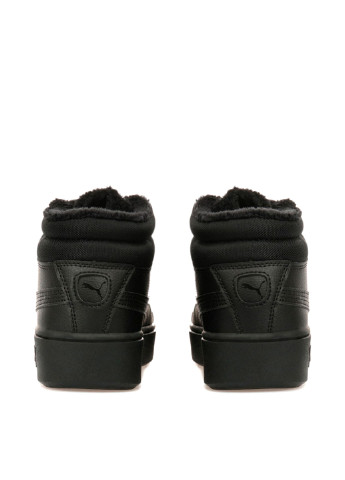Ботинки Puma логотипы чёрные спортивные