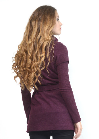 Фіолетовий демісезонний комплект ( светр, кардиган, шарф-снуд) Lada Lucci