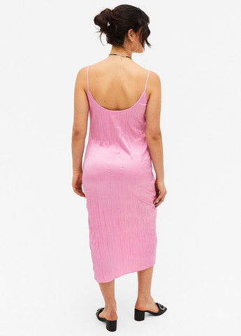 Розовое кэжуал платье платье-комбинация Monki однотонное