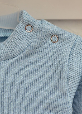 Блакитний демісезонний комплект (боді, штани) Blanka