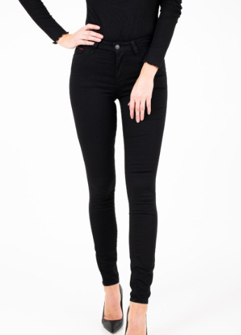 Джинси Tommy Jeans однотонні чорні джинсові бавовна