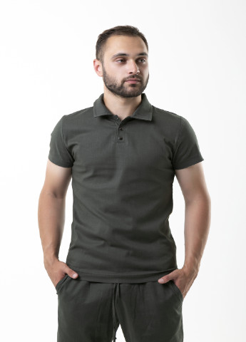 Оливковая (хаки) футболка-футболка поло мужская льняная 'flax 'хаки для мужчин Intruder однотонная