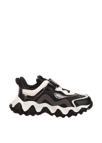 Черно-белые демисезонные кроссовки Clibee
