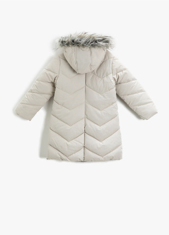 Светло-бежевая зимняя куртка KOTON
