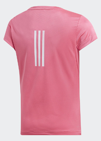 Розовая демисезонная футболка с коротким рукавом adidas