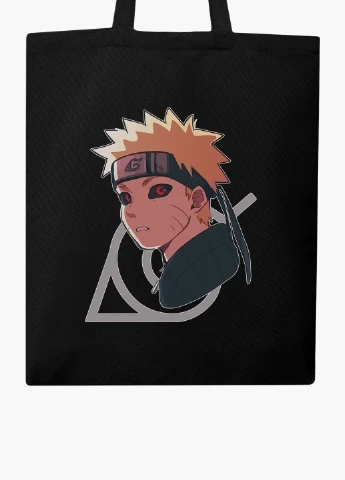 Еко сумка шоппер чорна Ітачі Учіха (Itachi Uchiha) на блискавці (9227-2822-BKZ) MobiPrint (236265412)