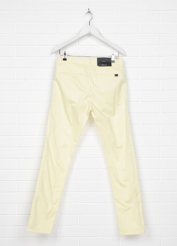 Желтые кэжуал демисезонные прямые брюки Zara