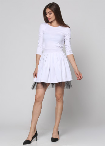 Белое коктейльное платье Podium