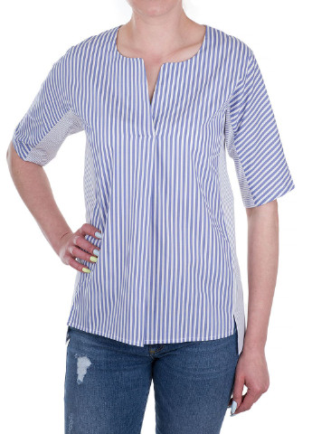 Комбинированная летняя блуза Oui