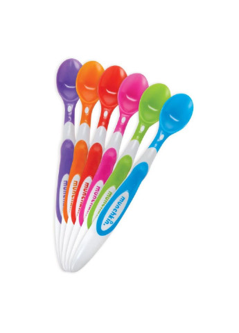 Набір дитячого посуду Ложки м'які різнокольорові 6 шт. Munchkin (252249080)