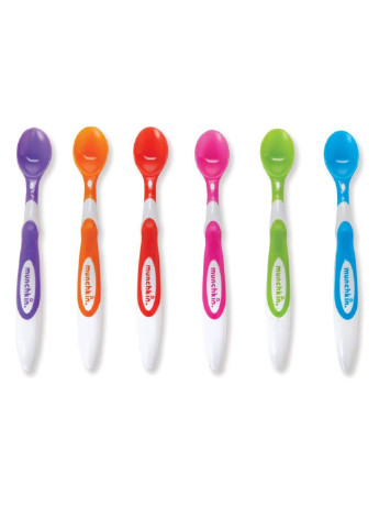 Набір дитячого посуду Ложки м'які різнокольорові 6 шт. Munchkin (252249080)