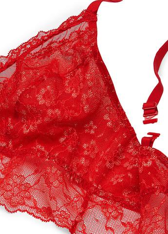 Червоний бралетт бюстгальтер Victoria's Secret без кісточок поліамід