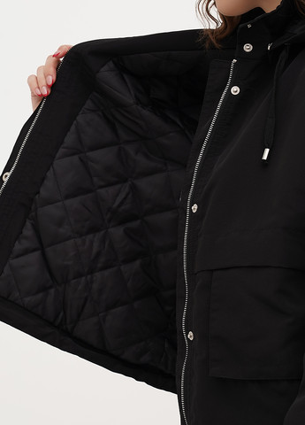 Чорна демісезонна куртка Warehouse