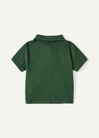 Комбінований літній костюм (поло, шорти) з шортами SHEIN