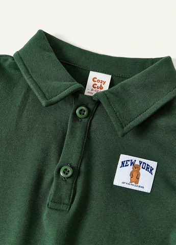 Комбінований літній костюм (поло, шорти) з шортами SHEIN