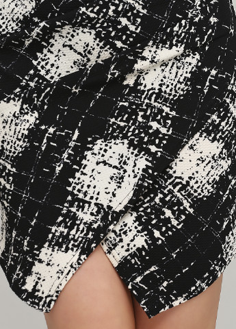 Черно-белая кэжуал с абстрактным узором юбка Tfnc карандаш