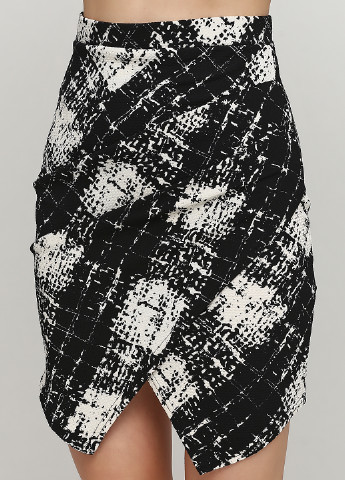 Черно-белая кэжуал с абстрактным узором юбка Tfnc карандаш