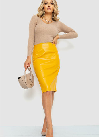 Желтая кэжуал однотонная юбка Ager карандаш