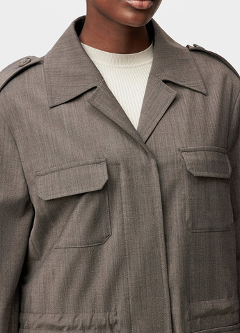 Коричневый женский жакет Drykorn однотонный - демисезонный