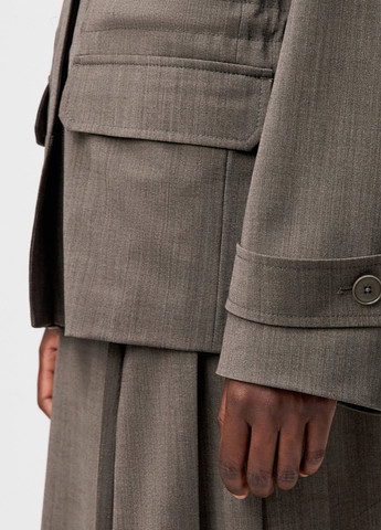 Коричневый женский жакет Drykorn однотонный - демисезонный