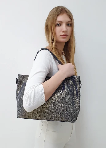 Модная женская большая повседневная кожаная сумка 8622 хамелион Fashion Сумка (226760524)