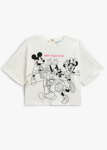 Молочная летняя футболка KOTON