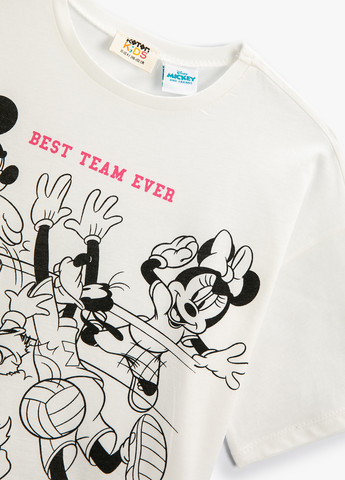 Молочная летняя футболка KOTON