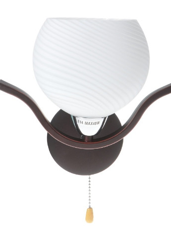 Бра настенное накладное с выключателем BR-382W/1 E14 CH+W Brille (253894462)