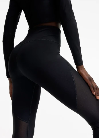 Черные демисезонные леггинсы H&M
