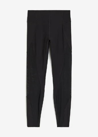 Черные демисезонные леггинсы H&M